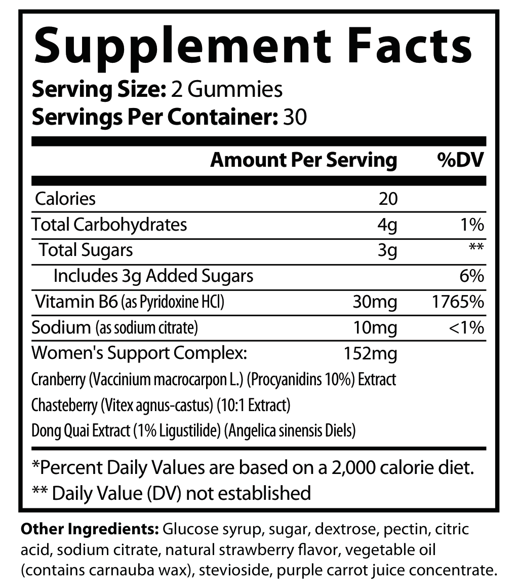Naevelle MENO perimenopause and menopause hormonal balance gummies close-up