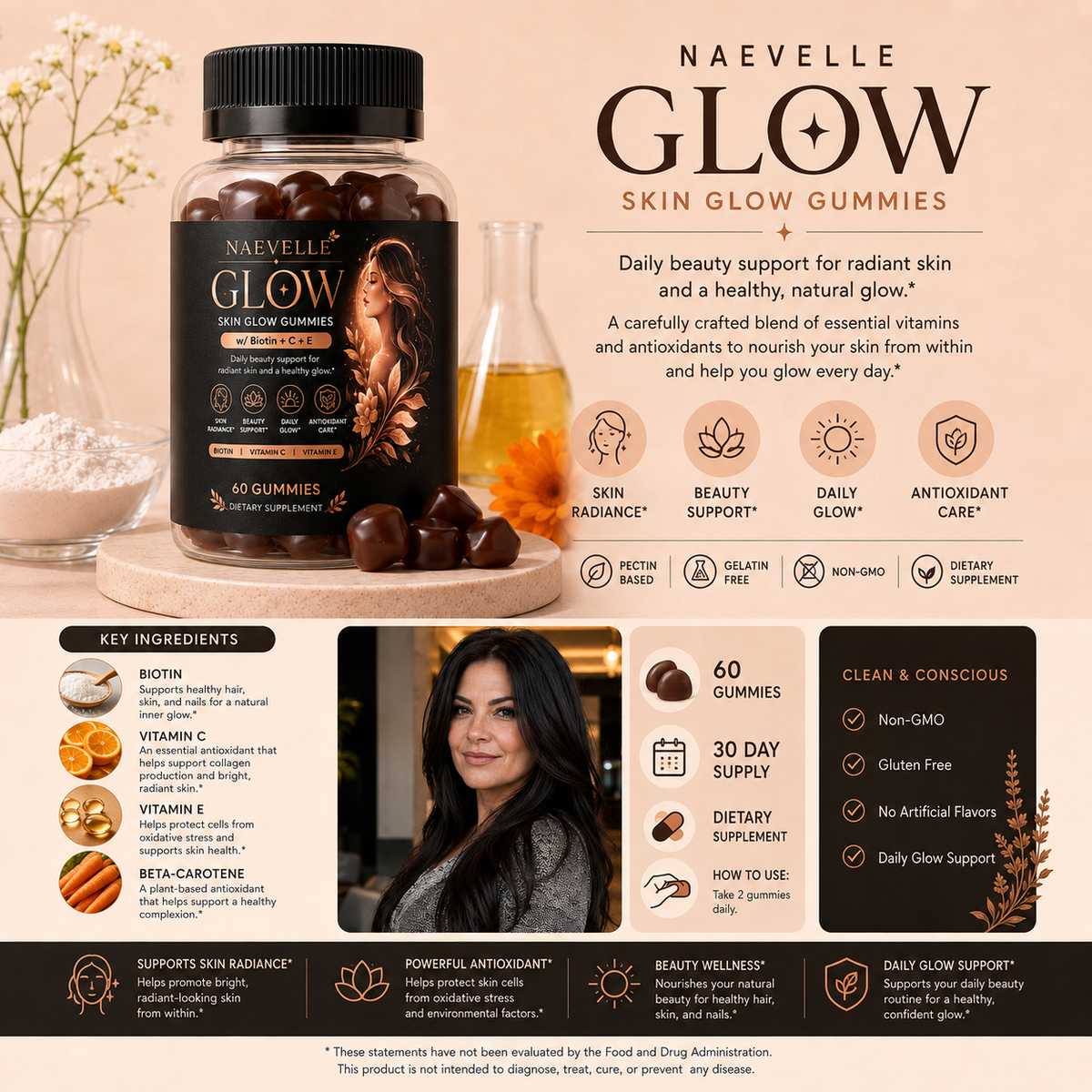 GLOW skin beauty gummies ingredients and benefits