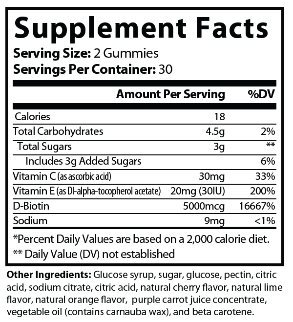 Naevelle GLOW skin glow gummies close-up