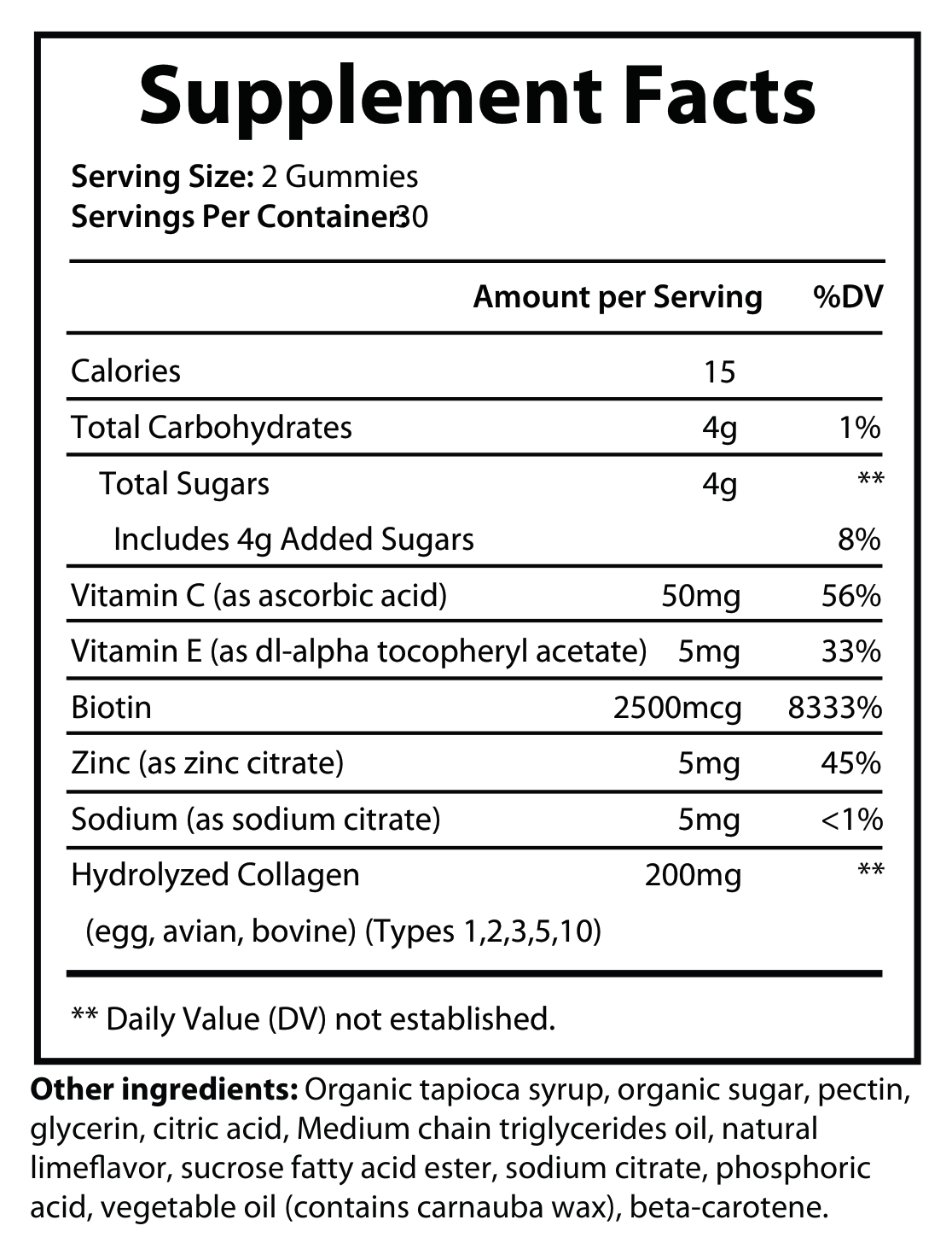 Naevelle COLLAGEN hydrolyzed collagen gummies close-up