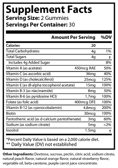 Naevelle HAIR hair vitamin gummies close-up